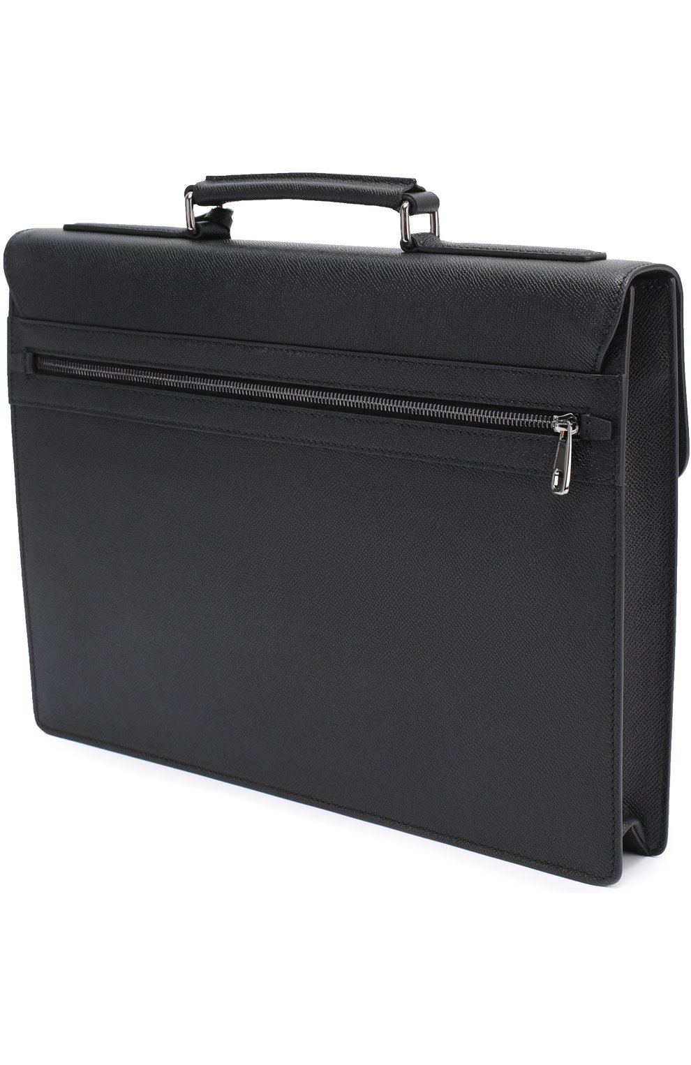 Мужской черный кожаный портфель ufficio с замком Dolce & Gabbana, арт. 0115/BM1101/AC462 купить в ЦУМ | Фото №3 Кожаный портфель Ufficio с замком Dolce & Gabbana черный | Фото №3