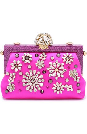 Клатч Vanda с вышивкой кристаллами Dolce & Gabbana, фуксия цвета, арт. 0116/BB5850/A8I44 в ЦУМ | Фото №1 Клатч Vanda с вышивкой кристаллами Dolce & Gabbana фуксия цвета | Фото №1