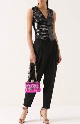 Клатч Vanda с вышивкой кристаллами Dolce & Gabbana, фуксия цвета, арт. 0116/BB5850/A8I44 в ЦУМ | Фото №2 Клатч Vanda с вышивкой кристаллами Dolce & Gabbana фуксия цвета | Фото №2