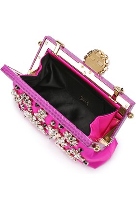 Клатч Vanda с вышивкой кристаллами Dolce & Gabbana, фуксия цвета, арт. 0116/BB5850/A8I44 в ЦУМ | Фото №4 Клатч Vanda с вышивкой кристаллами Dolce & Gabbana фуксия цвета | Фото №4