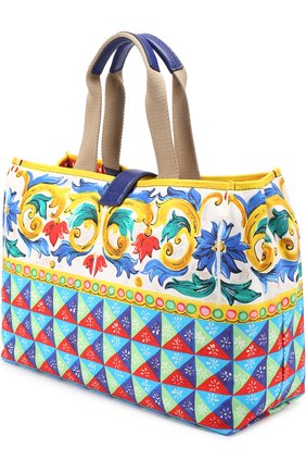 Женская сумка dolce shopping с принтом DOLCE & GABBANA разноцветная цвета, арт. 0116/BB6279/AG039 купить в ЦУМ | Фото №3 Сумка Dolce Shopping с принтом Dolce & Gabbana разноцветная цвета | Фото №3
