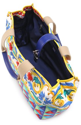 Женская сумка dolce shopping с принтом DOLCE & GABBANA разноцветная цвета, арт. 0116/BB6279/AG039 купить в ЦУМ | Фото №4 Сумка Dolce Shopping с принтом Dolce & Gabbana разноцветная цвета | Фото №4