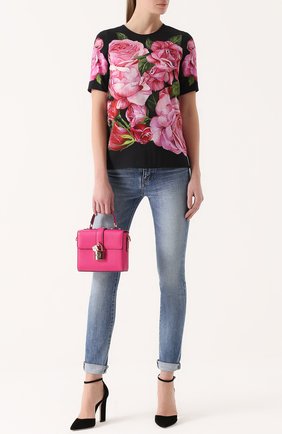 Женская сумка dolce soft DOLCE & GABBANA фуксия цвета, арт. 0116/BB6284/AC176 купить в ЦУМ | Фото №2 Сумка Dolce Soft Dolce & Gabbana фуксия цвета | Фото №2