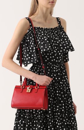 Женская сумка dolce lady DOLCE & GABBANA красная цвета, арт. 0116/BB6278/AC176 купить в ЦУМ | Фото №5 Сумка Dolce Lady Dolce & Gabbana красная цвета | Фото №5