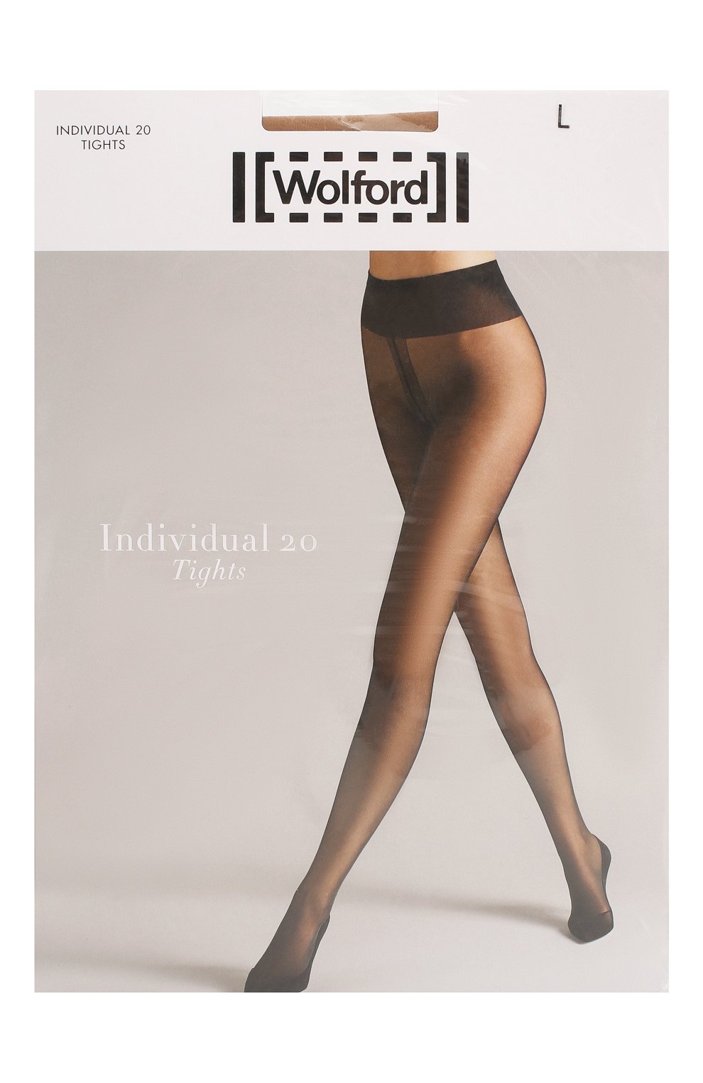 Женские капроновые колготки individual WOLFORD бежевого цвета, арт. 18267 | Фото 1