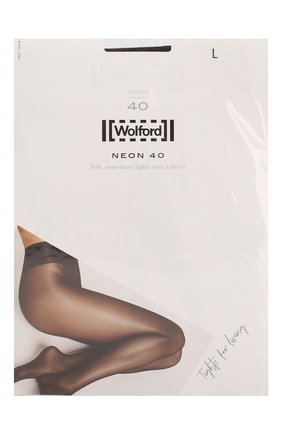 Женские капроновые колготки neon 40d WOLFORD черного цвета, арт. 18391 | Фото 1 (Материал внешний: Синтетический материал; Статус проверки: Проверена категория)