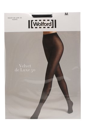 Женские капроновые колготки WOLFORD черного цвета, арт. 10687 | Фото 1 (Материал внешний: Синтетический материал; Статус проверки: Проверено, Проверена категория)