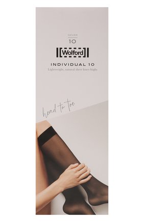 Женские капроновые гольфы WOLFORD черного цвета по цене 2200 руб., арт. 31241 | Фото 1 Женские капроновые гольфы WOLFORD черного цвета, арт. 31241 | Фото 1