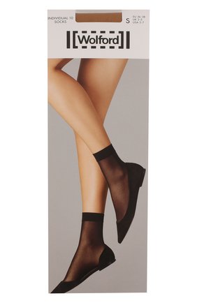 Женские капроновые носки WOLFORD бежевого цвета по цене 2100 руб., арт. 41260 | Фото 1 Женские капроновые носки WOLFORD бежевого цвета, арт. 41260 | Фото 1