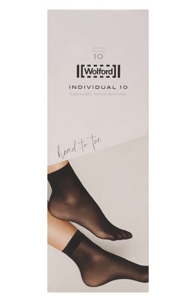 Женские капроновые носки WOLFORD черного цвета по цене 2100 руб., арт. 41260 | Фото 1 Женские капроновые носки WOLFORD черного цвета, арт. 41260 | Фото 1