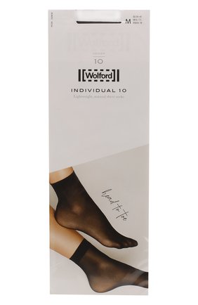 Женские капроновые носки WOLFORD черного цвета по цене 2100 руб., арт. 41260 | Фото 1 Женские капроновые носки WOLFORD черного цвета, арт. 41260 | Фото 1