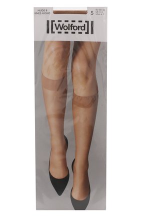 Женские капроновые гольфы WOLFORD бежевого цвета по цене 1800 руб., арт. 30203 | Фото 1 Женские капроновые гольфы WOLFORD бежевого цвета, арт. 30203 | Фото 1