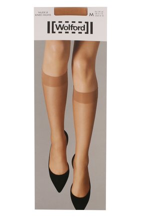 Женские капроновые гольфы WOLFORD бежевого цвета по цене 1800 руб., арт. 30203 | Фото 1 Женские капроновые гольфы WOLFORD бежевого цвета, арт. 30203 | Фото 1