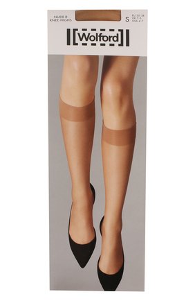 Женские капроновые гольфы WOLFORD бежевого цвета по цене 1800 руб., арт. 30203 | Фото 1 Женские капроновые гольфы WOLFORD бежевого цвета, арт. 30203 | Фото 1