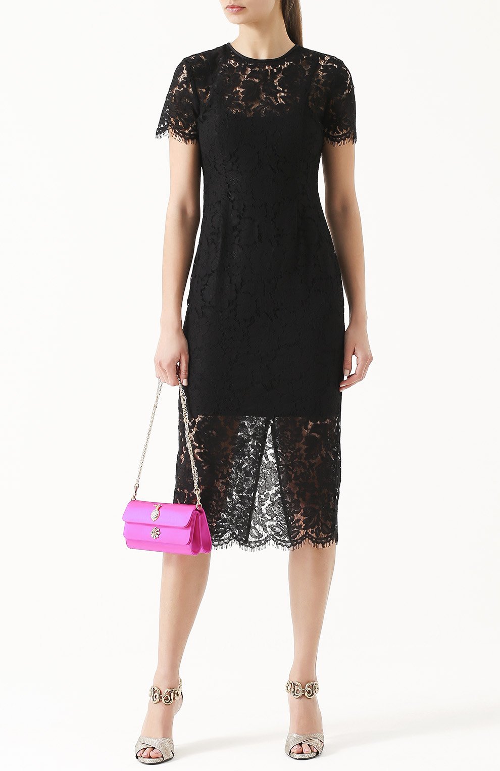 Атласный клатч Dorina с кристаллами Dolce & Gabbana, фуксия цвета, арт. 0116/BB6293/AE722 в ЦУМ | Фото №2 Атласный клатч Dorina с кристаллами Dolce & Gabbana фуксия цвета | Фото №2