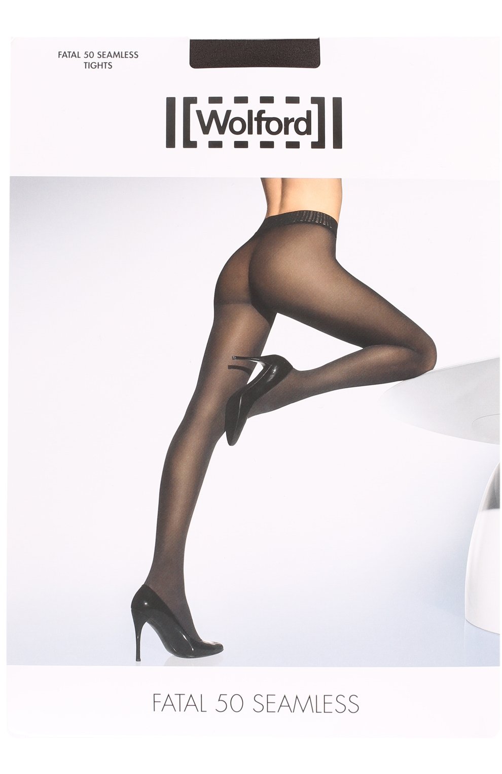 Женские капроновые колготки WOLFORD черного цвета, арт. 10788 | Фото 1