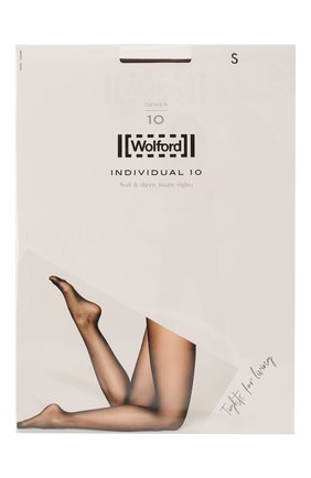 Женские капроновые колготки individual 10 WOLFORD коричневого цвета, арт. 18382 | Фото 1 (Материал внешний: Синтетический материал; Статус проверки: Проверена категория)