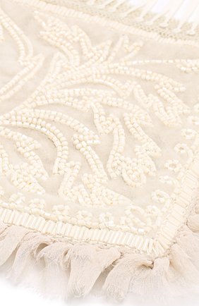 Женский кремовый воротник с отделкой из бисера Dries Van Noten, арт. 171-30608-3350 купить в ЦУМ | Фото №2 Воротник с отделкой из бисера Dries Van Noten кремовый | Фото №2