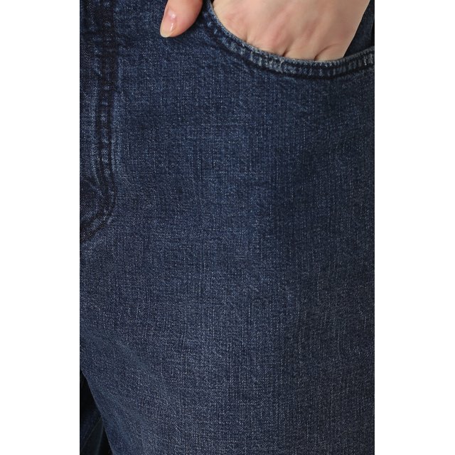 фото Укороченные расклешенные джинсы с бахромой rachel comey