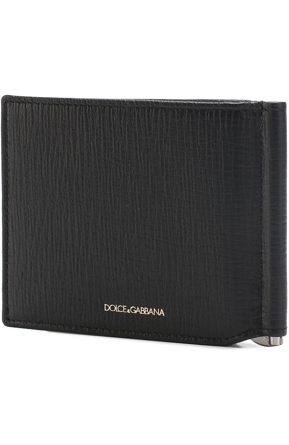 Кожаный зажим для денег с отделениями для кредитных карт Dolce & Gabbana, черного цвета, арт. 0115/BP1920/AC978 в ЦУМ | Фото №2 Кожаный зажим для денег с отделениями для кредитных карт Dolce & Gabbana черного цвета | Фото №2