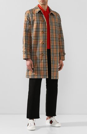 Мужские кожаные кеды ace GUCCI белого цвета по цене 49800 руб., арт. 457132/A38G0 | Фото 2 Мужские кожаные кеды ace GUCCI белого цвета, арт. 457132/A38G0 | Фото 2