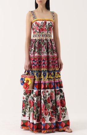 Женская плетеная сумка dolce beauty DOLCE & GABBANA разноцветная цвета, арт. 0116/BB6263/AE791 купить в ЦУМ | Фото №2 Плетеная сумка Dolce Beauty Dolce & Gabbana разноцветная цвета | Фото №2