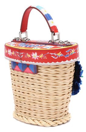 Женская плетеная сумка dolce beauty DOLCE & GABBANA разноцветная цвета, арт. 0116/BB6263/AE791 купить в ЦУМ | Фото №3 Плетеная сумка Dolce Beauty Dolce & Gabbana разноцветная цвета | Фото №3