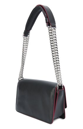 Женская сумка double t mini на цепочке TOD’S черная цвета, арт. XBWAMUJ7100TIC купить в ЦУМ | Фото №3 Сумка Double T mini на цепочке Tod’s черная цвета | Фото №3