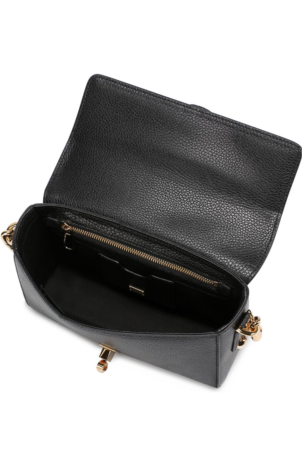 Сумка Dolce Soft Dolce & Gabbana, черного цвета, арт. 0116/BB6282/AC176 в ЦУМ | Фото №4 Сумка Dolce Soft Dolce & Gabbana черного цвета | Фото №4
