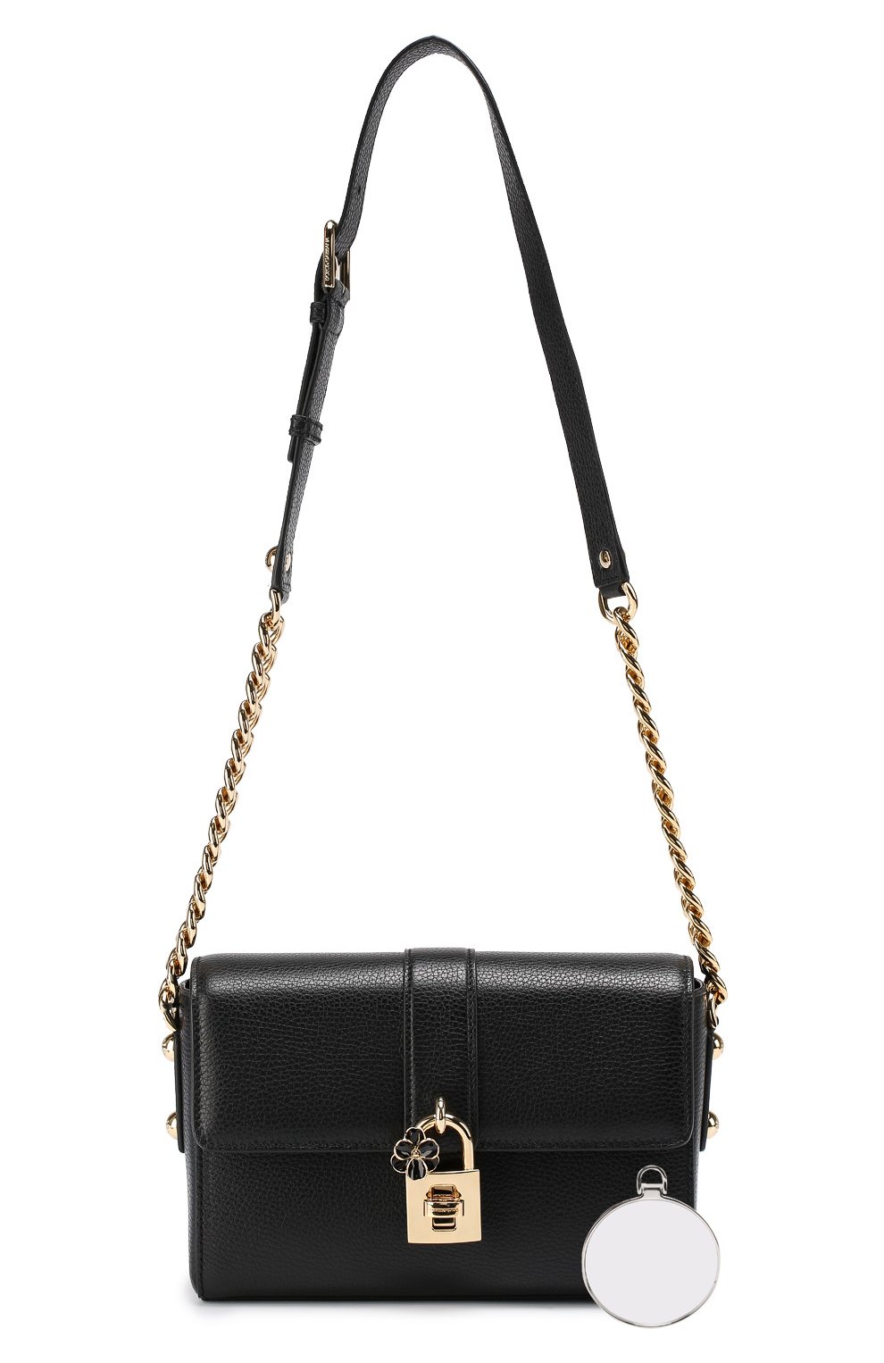 Сумка Dolce Soft Dolce & Gabbana, черного цвета, арт. 0116/BB6282/AC176 в ЦУМ | Фото №5 Сумка Dolce Soft Dolce & Gabbana черного цвета | Фото №5