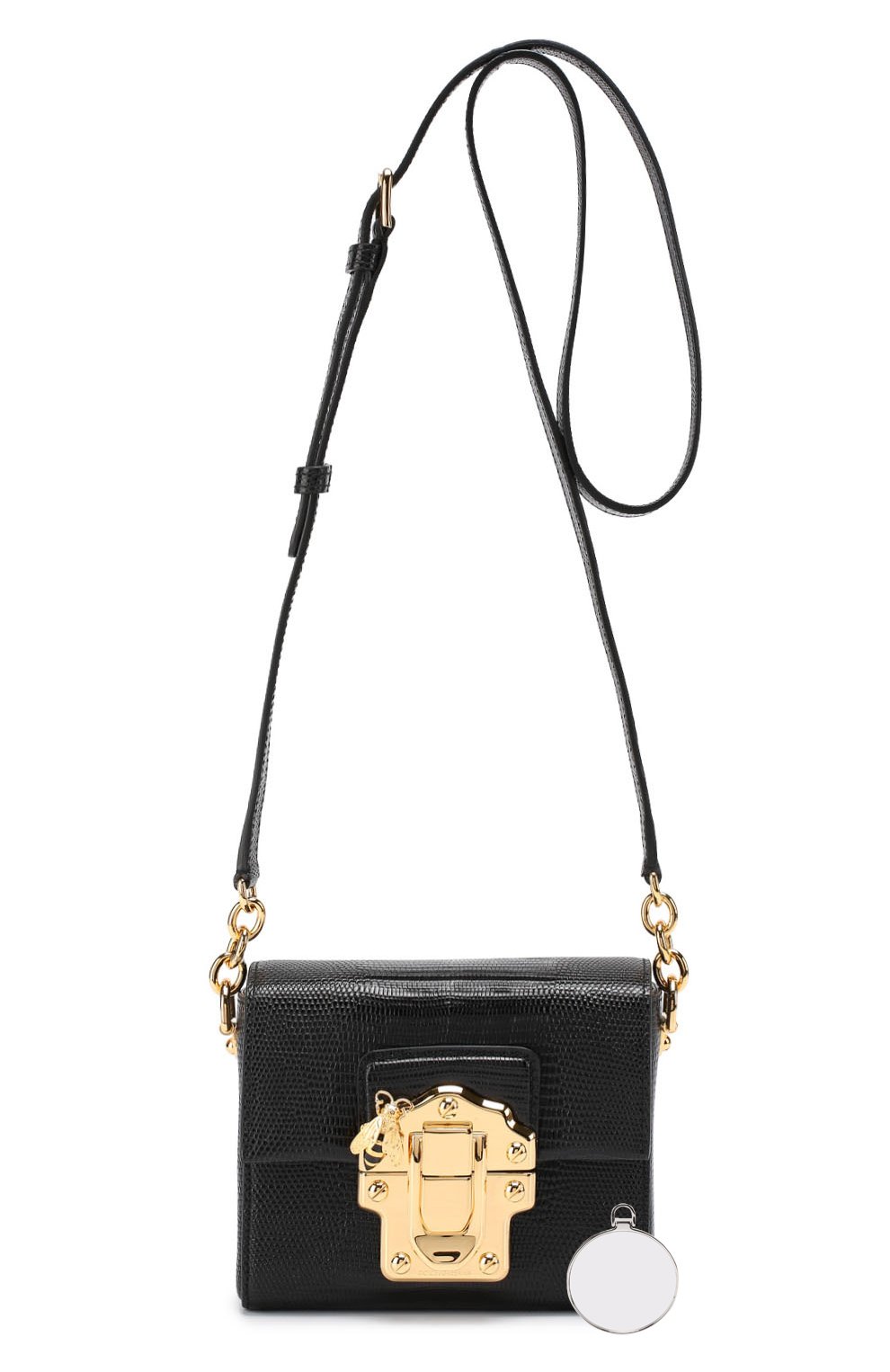 Сумка Lucia Dolce & Gabbana, черного цвета, арт. 0116/BB6288/AC231 в ЦУМ | Фото №5 Сумка Lucia Dolce & Gabbana черного цвета | Фото №5