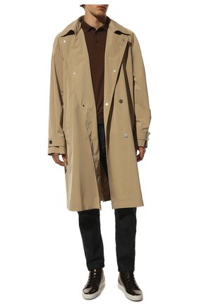 Мужские высокие кожаные кеды на шнуровке RALPH LAUREN коричневого цвета по цене 59600 руб., арт. 751/XZ5R0/XY4ZI | Фото 2 Мужские высокие кожаные кеды на шнуровке RALPH LAUREN коричневого цвета, арт. 751/XZ5R0/XY4ZI | Фото 2