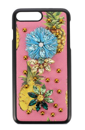 Кожный чехол для iPhone 7 Plus с принтом и декором Dolce & Gabbana, цвет , арт. 0116/BI2236/AI030 в ЦУМ | Фото №1 Кожный чехол для iPhone 7 Plus с принтом и декором Dolce & Gabbana | Фото №1