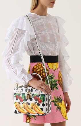 Женская сумка dolce soft с принтом DOLCE & GABBANA разноцветная цвета, арт. 0116/BB5954/AC993 купить в ЦУМ | Фото №5 Сумка Dolce Soft с принтом Dolce & Gabbana разноцветная цвета | Фото №5