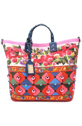 Женская сумка beatrice с принтом DOLCE & GABBANA разноцветная цвета, арт. 0116/BB6201/AE789 купить в ЦУМ | Фото №1 Сумка Beatrice с принтом Dolce & Gabbana разноцветная цвета | Фото №1