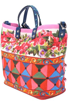 Женская сумка beatrice с принтом DOLCE & GABBANA разноцветная цвета, арт. 0116/BB6201/AE789 купить в ЦУМ | Фото №3 Сумка Beatrice с принтом Dolce & Gabbana разноцветная цвета | Фото №3