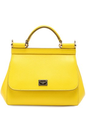 Женская сумка sicily micro DOLCE & GABBANA желтая цвета, арт. 0116/BB6271/A1001 купить в ЦУМ | Фото №1 Сумка Sicily micro Dolce & Gabbana желтая цвета | Фото №1