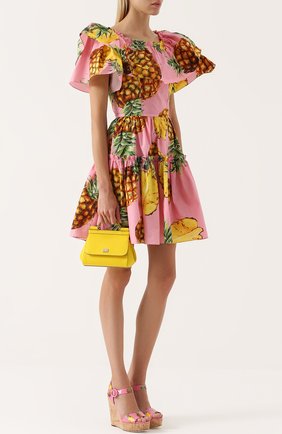 Женская сумка sicily micro DOLCE & GABBANA желтая цвета, арт. 0116/BB6271/A1001 купить в ЦУМ | Фото №2 Сумка Sicily micro Dolce & Gabbana желтая цвета | Фото №2