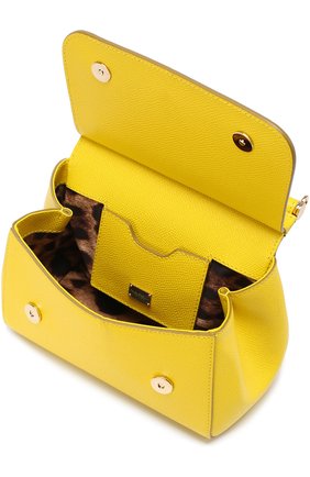 Женская сумка sicily micro DOLCE & GABBANA желтая цвета, арт. 0116/BB6271/A1001 купить в ЦУМ | Фото №4 Сумка Sicily micro Dolce & Gabbana желтая цвета | Фото №4