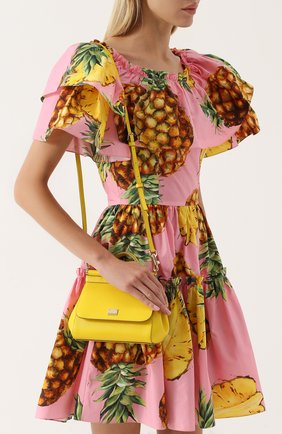 Женская сумка sicily micro DOLCE & GABBANA желтая цвета, арт. 0116/BB6271/A1001 купить в ЦУМ | Фото №5 Сумка Sicily micro Dolce & Gabbana желтая цвета | Фото №5