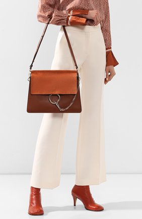 Женская сумка faye medium CHLOÉ светло-коричневого цвета по цене 126500 руб., арт. 3S1231/H20 | Фото 2 Женская сумка faye medium CHLOÉ светло-коричневого цвета, арт. 3S1231/H20 | Фото 2