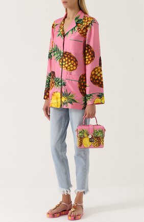 Женская сумка dolce soft с принтом DOLCE & GABBANA розовая цвета, арт. 0116/BB6284/AC993 купить в ЦУМ | Фото №2 Сумка Dolce Soft с принтом Dolce & Gabbana розовая цвета | Фото №2