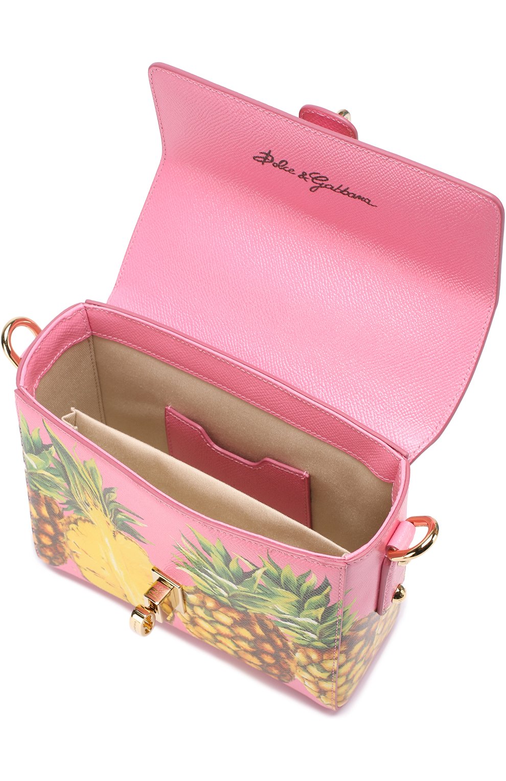Женская сумка dolce soft с принтом DOLCE & GABBANA розовая цвета, арт. 0116/BB6284/AC993 купить в ЦУМ | Фото №4 Сумка Dolce Soft с принтом Dolce & Gabbana розовая цвета | Фото №4