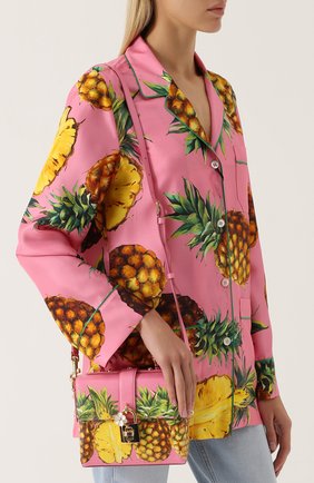 Женская сумка dolce soft с принтом DOLCE & GABBANA розовая цвета, арт. 0116/BB6284/AC993 купить в ЦУМ | Фото №5 Сумка Dolce Soft с принтом Dolce & Gabbana розовая цвета | Фото №5