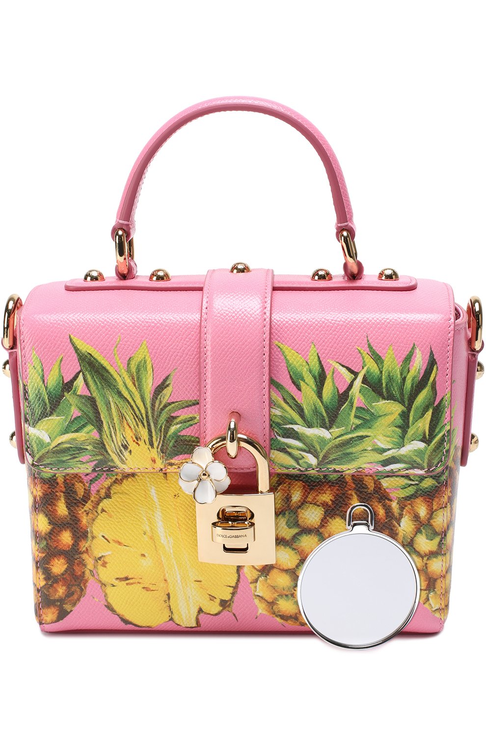Женская сумка dolce soft с принтом DOLCE & GABBANA розовая цвета, арт. 0116/BB6284/AC993 купить в ЦУМ | Фото №6 Сумка Dolce Soft с принтом Dolce & Gabbana розовая цвета | Фото №6