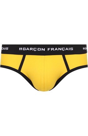 Мужские желтые хлопковые хипсы с широкой резинкой Garcon Francais, арт. GFS1-14 купить в ЦУМ | Фото №1 Хлопковые хипсы с широкой резинкой Garcon Francais желтые | Фото №1