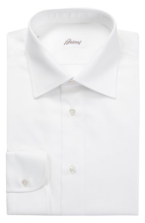 Мужская хлопковая сорочка BRIONI белого цвета по цене 35700 руб., арт. RCL9/PZ003 | Фото 1 Мужская хлопковая сорочка BRIONI белого цвета, арт. RCL9/PZ003 | Фото 1