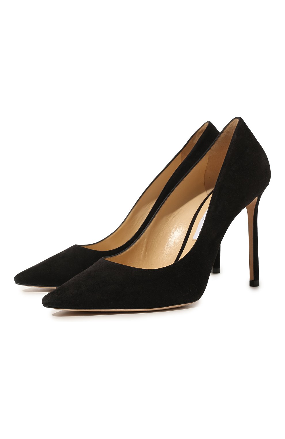 Женские черные замшевые туфли romy 100 JIMMY CHOO — купить в интернет