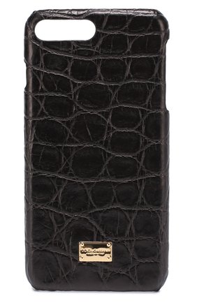 Чехол для iPhone 7 Plus из кожи крокодила Dolce & Gabbana, цвет , арт. 0116/BI2238/A2123 в ЦУМ | Фото №1 Чехол для iPhone 7 Plus из кожи крокодила Dolce & Gabbana | Фото №1