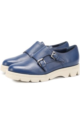 Женские бежевые кожаные монки на массивной подошве Santoni, арт. WUSH56387G0MSDIW купить в ЦУМ | Фото №1 Кожаные монки на массивной подошве Santoni бежевые | Фото №1